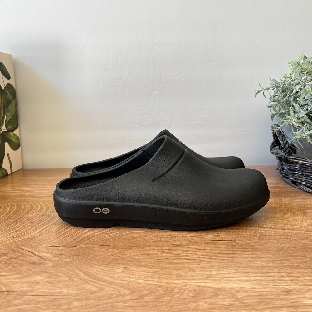 Oofos OOCLOOG CLOG BLACK Size Mens 6 / Womens 8 / EU 38 Slip On Waterproof Shoes